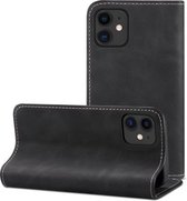 PU + TPU horizontale flip lederen hoes met houder en kaartsleuven en portemonnee voor iPhone 12 Pro Max (zwart)