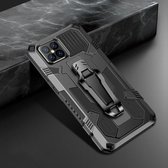 Voor iPhone 12 Pro Max Machine Armor Warrior schokbestendige pc + TPU beschermhoes (zwart)