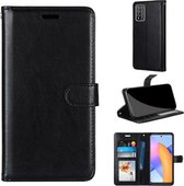 Voor Huawei Honor 10X Lite Pure Kleur Horizontale Flip PU Lederen Case met Houder & Kaartsleuven & Portemonnee & Fotolijst (Zwart)