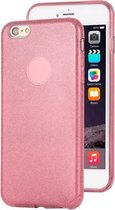 Voor iPhone 6 Plus TPU Glitter All-inclusive beschermhoes (roze)