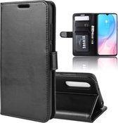 R64 Texture Single Fold Horizontale Flip Leather Case voor MI CC9, met houder & kaartsleuven & portemonnee (zwart)