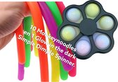 Fidgy – Monkey Noodles – 10 stuks – diverse kleuren