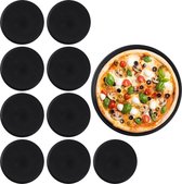 Relaxdays Pierre à pizza avec support en acier métallique 33 cm de