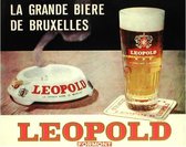 Metalen Bord Belgische Bieren Leopold