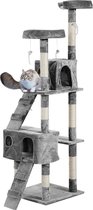 Krabpaal - Kattenkrabpaal - Krabpaal voor katten - Katten - 170 cm - Beige/Grijs