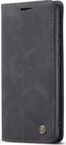 Samsung Galaxy S20 Ultra Hoesje - Caseme - Serie - Kunstlederen Bookcase - Zwart - Hoesje Geschikt Voor Samsung Galaxy S20 Ultra