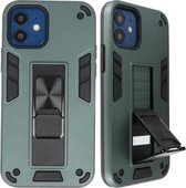 Wicked Narwal | Stand Hardcase Backcover voor iPhone 12 Mini Donker Groen