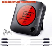 Professionele barbecue thermometer - bbq thermometer bluetooth - bbq thermometer draadloos - barbecue - kernwaarde meter