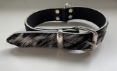 Halsband hond koeienhuid 65 x 3,5 cm