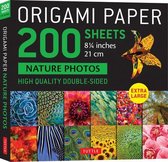 Origami Paper 200 Sheets Nature Photos 8 1/4" (21 CM): Extra Large Tuttle Origami Paper: High-Quality Double Sided Origami Sheets Printed with 12 Diff