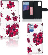 Mobiel Hoesje Samsung Galaxy A32 4G | A32 5G Enterprise Editie Book Case Blossom Red