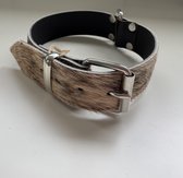 honden halsband koeienhuid 65 x 4 cm