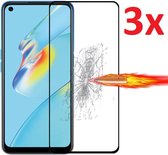 Full Cover 3D Edge Tempered Glass Screen Protector Geschikt Voor Oppo A54 4G - Ultradun Gehard Glas - Optimale Display Bescherming -  Screenprotector Beschermglas - Glasplaatje Scherm Bescher