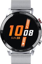Belesy® London - Smartwatch Dames - Smartwatch Heren - Horloge - 1.3 inch - Kleurenscherm - Full Touch - Stappenteller - Multi Sport - Multi Watchfaces - Staal - Nederlandstalige Handleiding 