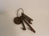 Ring 5 sleutels bruin - Sommerfield