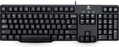 Logitech K100 QWERTY toetsenbord PS/2 - Nederlands - Russisch - Zwart