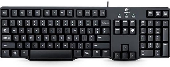 Glad schreeuw geloof Logitech K100 QWERTY toetsenbord PS/2 - Nederlands - Russisch - Zwart |  bol.com