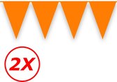 Oranje Slingers Vlaggenlijn Oranje Feest Artikelen Koningsdag EK WK Oranje Versiering Oranje Vlaggetjes 20 Meter