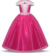 Meisjes Jurk Halloween Cosplay Doornroosje Prinses Jurken Kerst Kostuum Feest Kinderen Kinderkleding, Maat: 140cm (Roze)-Roze