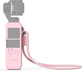 Body siliconen beschermhoes met 19 cm siliconen polsband voor DJI OSMO Pocket (roze)