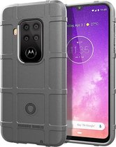 Schokbestendige beschermhoes Volledige dekking siliconen hoes voor Motorola Moto One Pro (grijs)