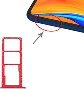 Simkaarthouder + Simkaarthouder + Micro SD-kaarthouder voor Huawei Y6s (2019) (rood)