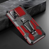 Voor Samsung Galaxy A52 Armor Warrior schokbestendige pc + TPU beschermhoes (rood)