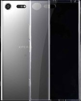 For Sony Xperia XZ Premium 0.75mm ultra-dun Transparent TPU beschermings hoesje(transparant)