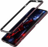 Voor OPPO Find X2 Aluminium schokbestendig beschermend bumperframe (zwart rood)