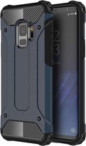 Voor Galaxy S9 TPU + pc 360 graden bescherming schokbestendige beschermende achterkant van de behuizing (marineblauw)