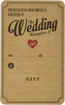 10 Gingerray vintage uitnodigingen met bijpassende envelop - trouwen - uitnodiging - kaart - gingerray