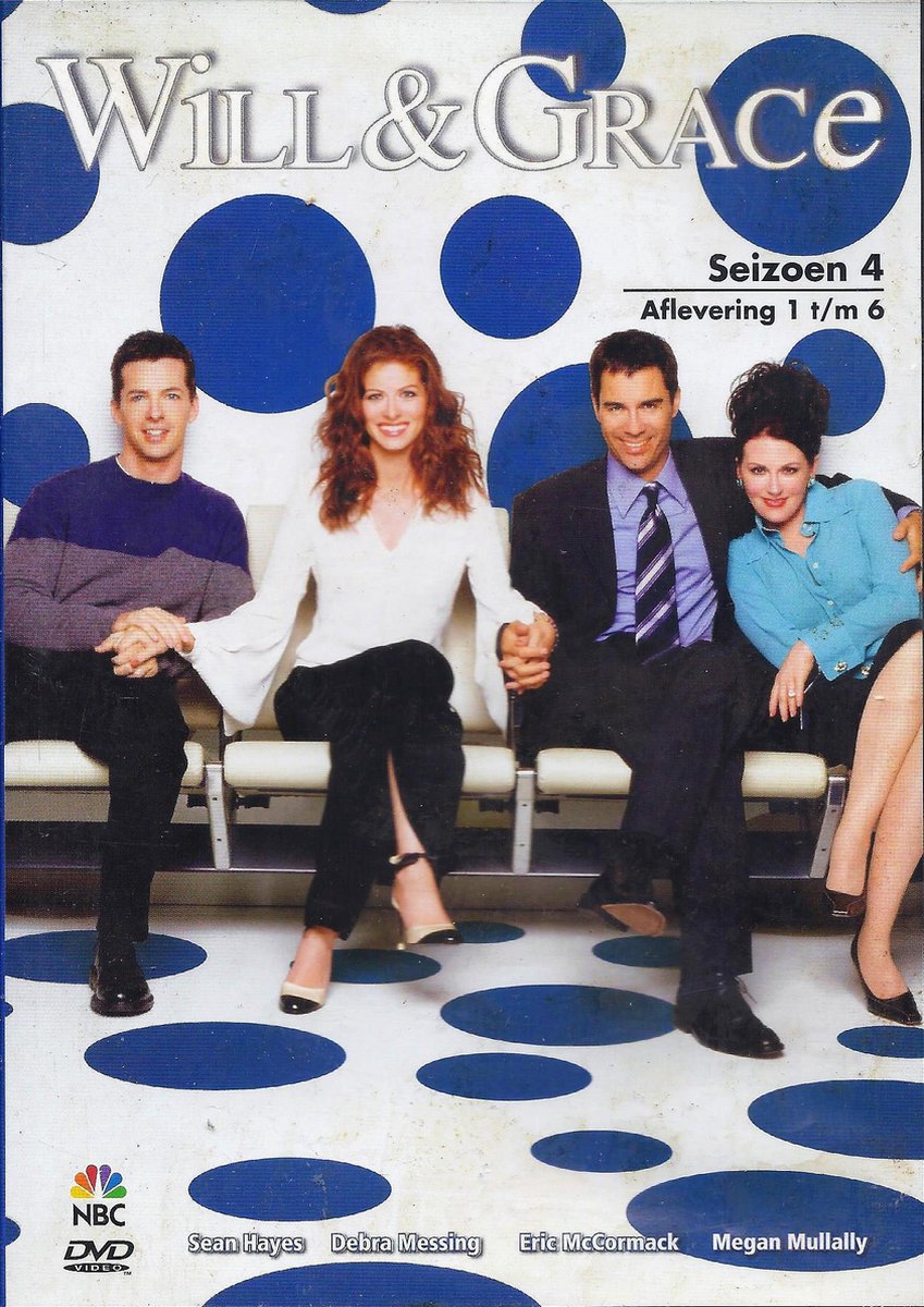 Will & Grace TV-Serie Seizoen 4 Afleveringen 1 t/m 6 1-Disc Editie NL Ondertiteld