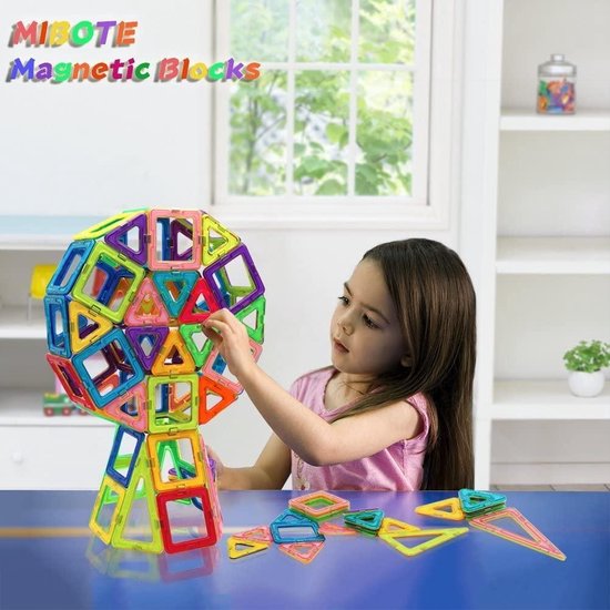 Thumbnail van een extra afbeelding van het spel Ailuki - Magnetische bouwstenen - Set met magneetblokken - 3D educatief speelgoed