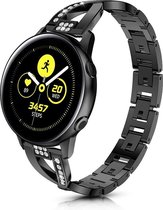 Smartwatch bandje - Geschikt voor Samsung Galaxy Watch 46mm, Samsung Galaxy Watch 3 45mm, Gear S3, Huawei Watch GT 2 46mm, Garmin Vivoactive 4, 22mm horlogebandje - RVS metaal - Fungus - Twis