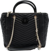Guess Lida Society Satchel Dames Handtas - Zwart