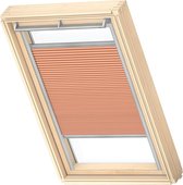 VELUX Origineel Verduisterend Plisségordijn (FHC), Zilveren Kozijn, UK04, Peach