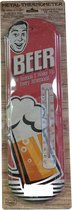 Beer The Reason I Wake Up Every Afternoon Metalen Thermometer - 44 x 14 cm