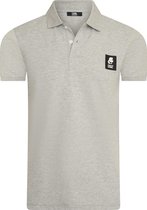 Karl Lagerfeld - Heren Polo SS Profile Logo Polo - Grijs - Maat L