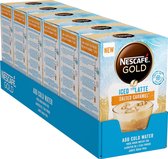 Nescafé Gold Iced Salted Caramel Latte oploskoffie - 6 doosjes à 7 zakjes