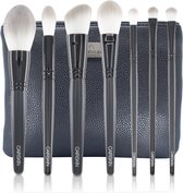 CAIRSKIN Professional Brush Set - 7 Pro Gloss Natural Set Brushes Face & Eyes - Soft Professional Makeup Brushes - Vegan Makeup Applicators - Shaping Setting and Blending Set with