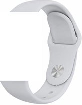 Geschikt voor Apple Watch Bandje - Apple watch bandjes - Siliconen - Grijs - 38/40mm