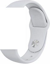 Geschikt voor Apple Watch Bandje - Apple watch bandjes - Siliconen - Grijs - 42/44mm