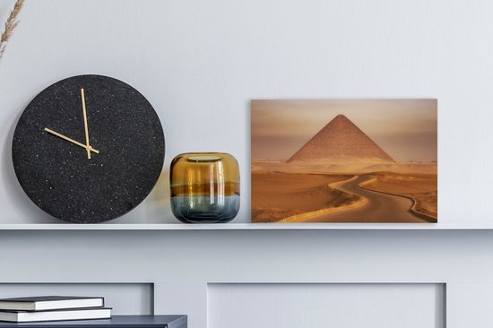 Pyramide rouge de Snofroe à Dashur en Egypte 30x20 cm - petit - Tirage photo sur toile (Décoration murale salon / chambre)