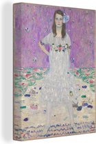 Canvas Schilderij Portret van Mada Primavesi - Schilderij van Gustav Klimt - 60x80 cm - Wanddecoratie