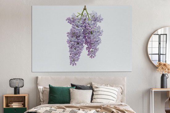 Tableau sur Toile Un Bouquet de Lilas Suspendus - 150x100 cm - Décoration murale