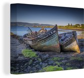 Navires abandonnés sur toile Mull 2cm