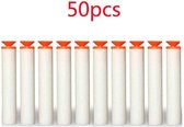 50 witte zuignap pijltjes geschikt voor Nerf- voor Blaster Guns - dart - pijl - darts