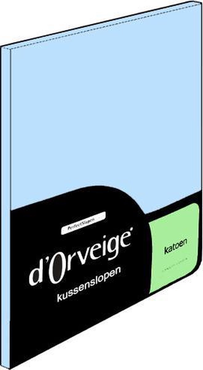 D'Orveige Kussenslopen (2 Stuks) - 100% Katoen - 60x70 cm - Licht Blauw