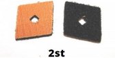 Black&Decker punt van schuurzool - 2 stuks - eindpunt zool schuurmachine vlakschuurmachine - KA160K, KA161, KA165GT