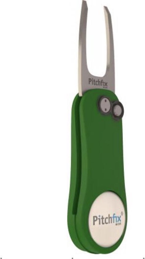 Foto: Pitchfix original 2 0 pitchfork golfclubaccessoire met marker inklapbaar groen